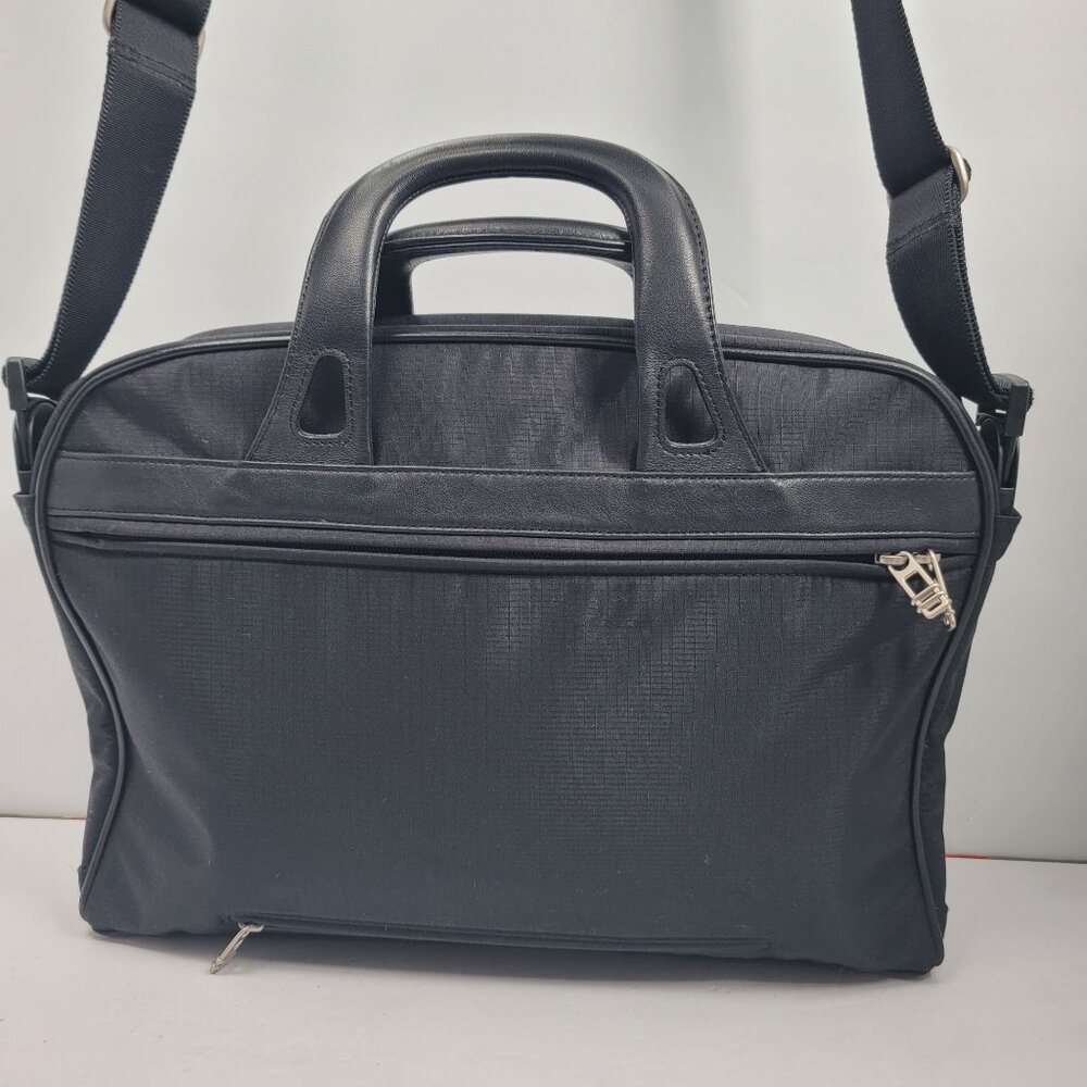 TUMI 2571D Men's Black Laptop Briefcase Shoulder Bag w/ Serial Number Tag - Picture 2 of 12